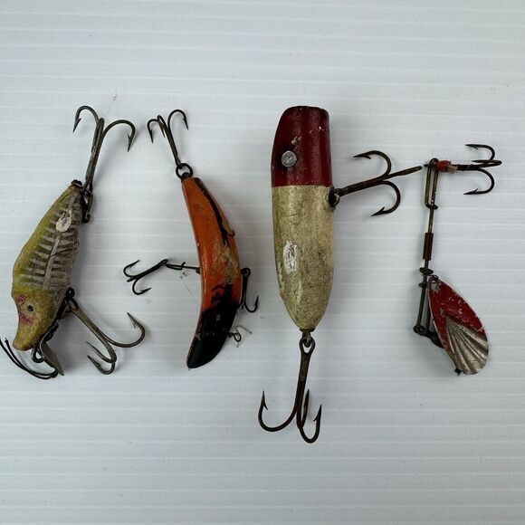 Vintage Fishing Lure Lot Of 4 - Picture 8 of 11